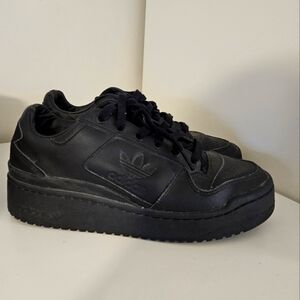 Adidas Originals Womens Size 8 Forum Bold Black Sneakers Shoes Comfort